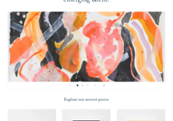 shopify themes for artists feature