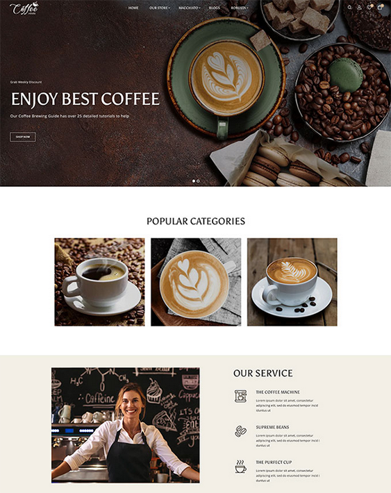 coffee shopify theme