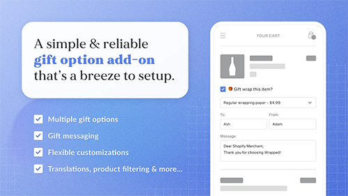 Wrapped: Add Gift Wrap shopify app